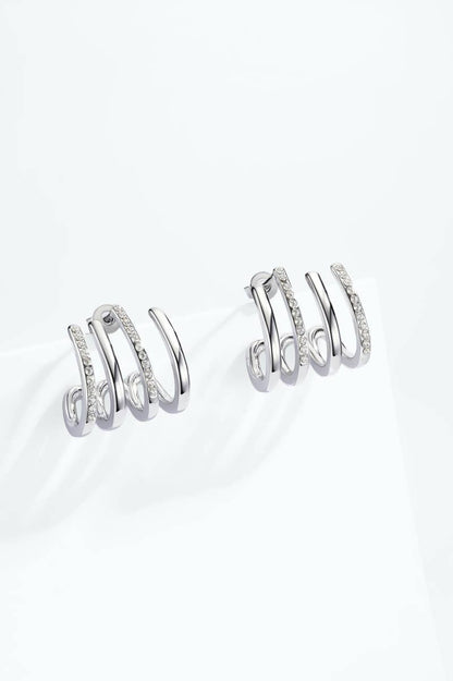 Boucles d'oreilles en acier inoxydable 124AQ689