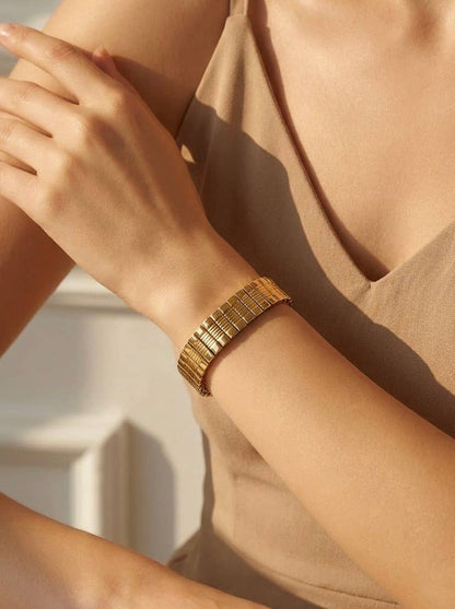 Bracelet jonc en acier inoxydable 324AQ402