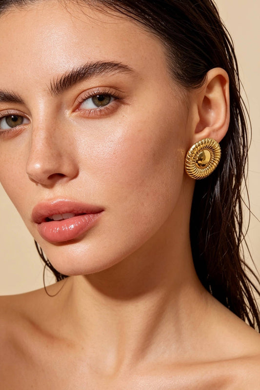 Boucles d'oreilles en acier inoxydable 124AQ688