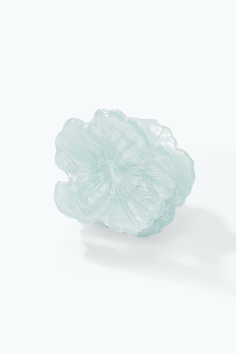 2cm pearlescent flower hair clip YH120LY