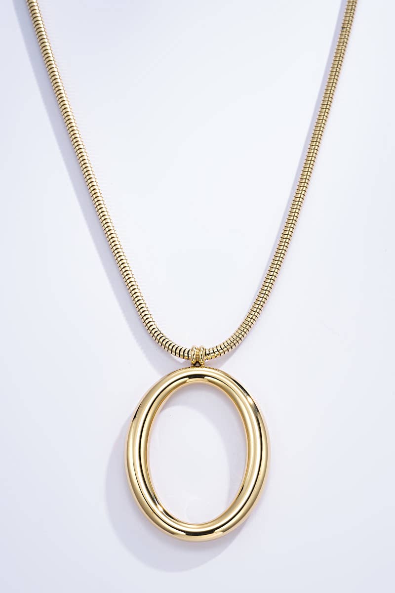 Stainless steel necklace 224AQ52