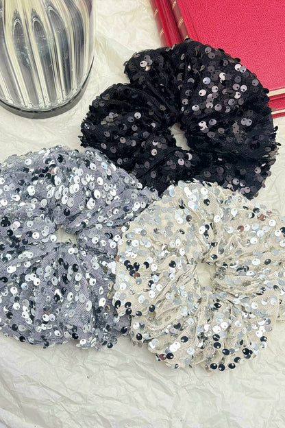 Sequin elastic scrunchie FQ93