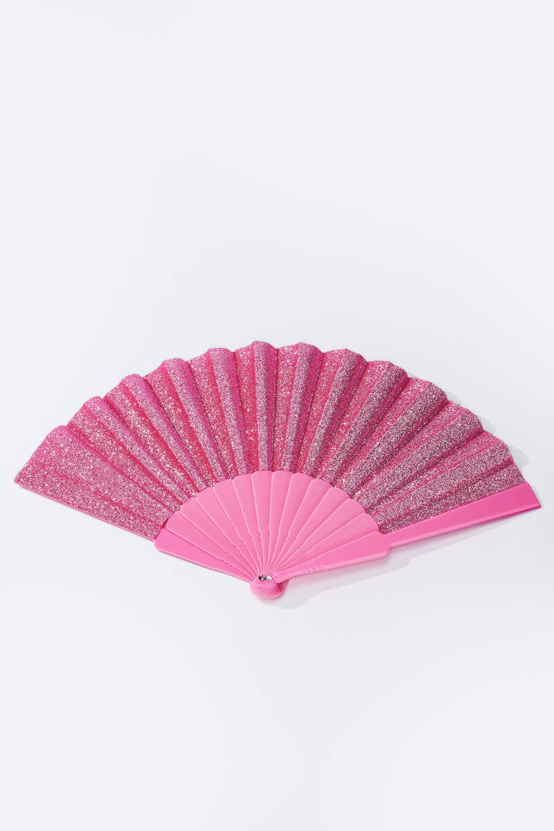 Éventail pailleté coloré 23cm SZ006