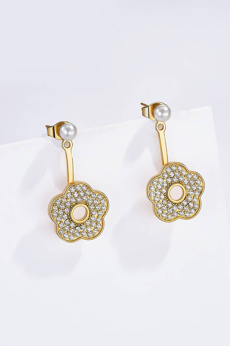 Boucles d'oreilles en acier inoxydable 124RX214