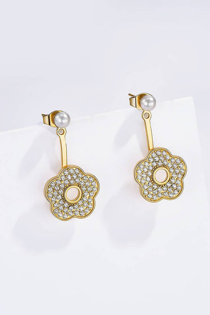 Boucles d'oreilles en acier inoxydable 124RX214