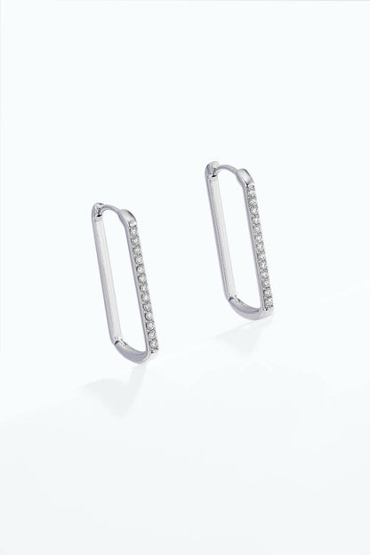 Boucles d'oreille en acier inoxydable 124AQ755