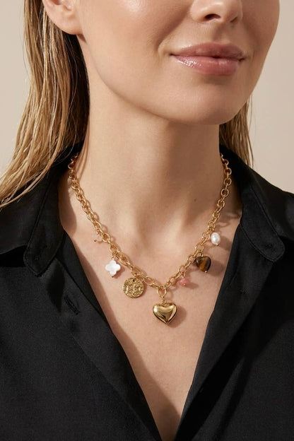 Stainless steel chain necklace 224AQ230