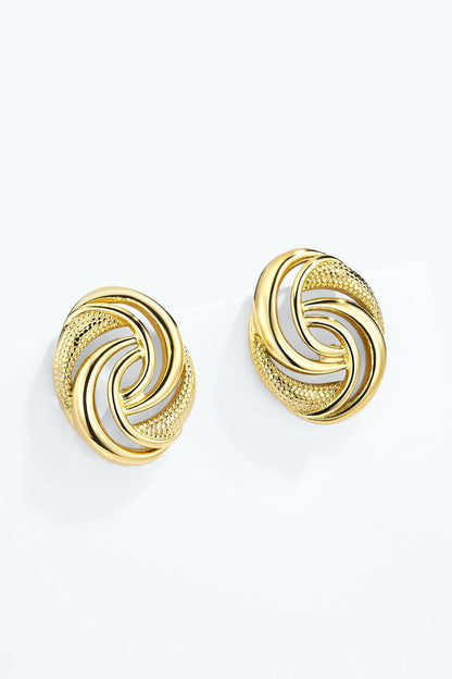 Boucles d'oreilles en acier inoxydable 124AQ708