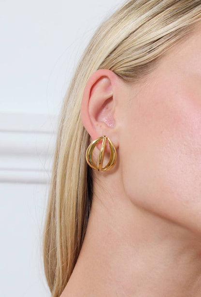 Stainless steel earrings 124AQ259