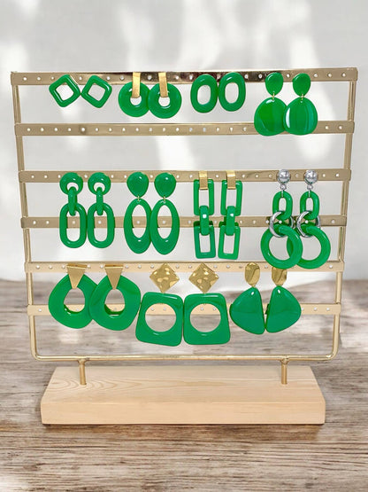 Set de boucles d'oreilles en acier inoxydable SET84