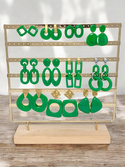 Stainless steel earring set SET84