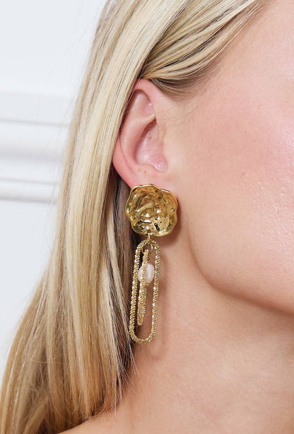 Boucles d'oreilles en acier inoxydable 124AQ244