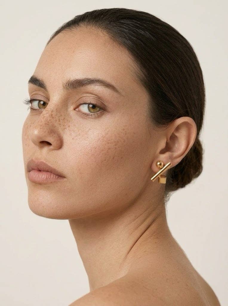 Boucles d'oreilles en acier inoxydable 124AQ296