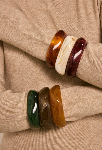 Resin bangle bracelets 324JJ05
