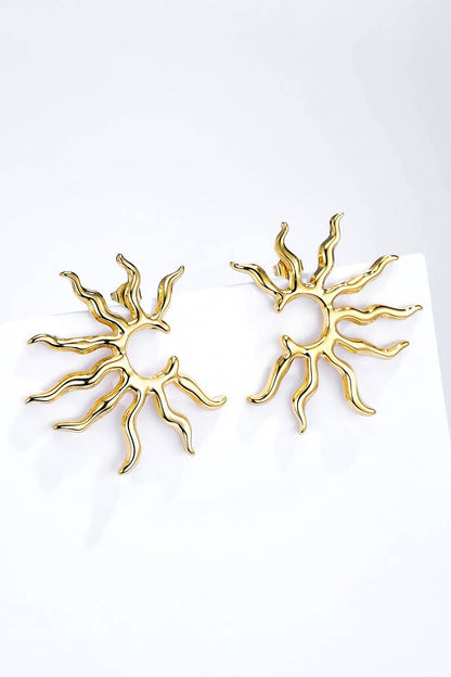 Boucles d'oreilles Soleil en acier inoxydable 124AQ365