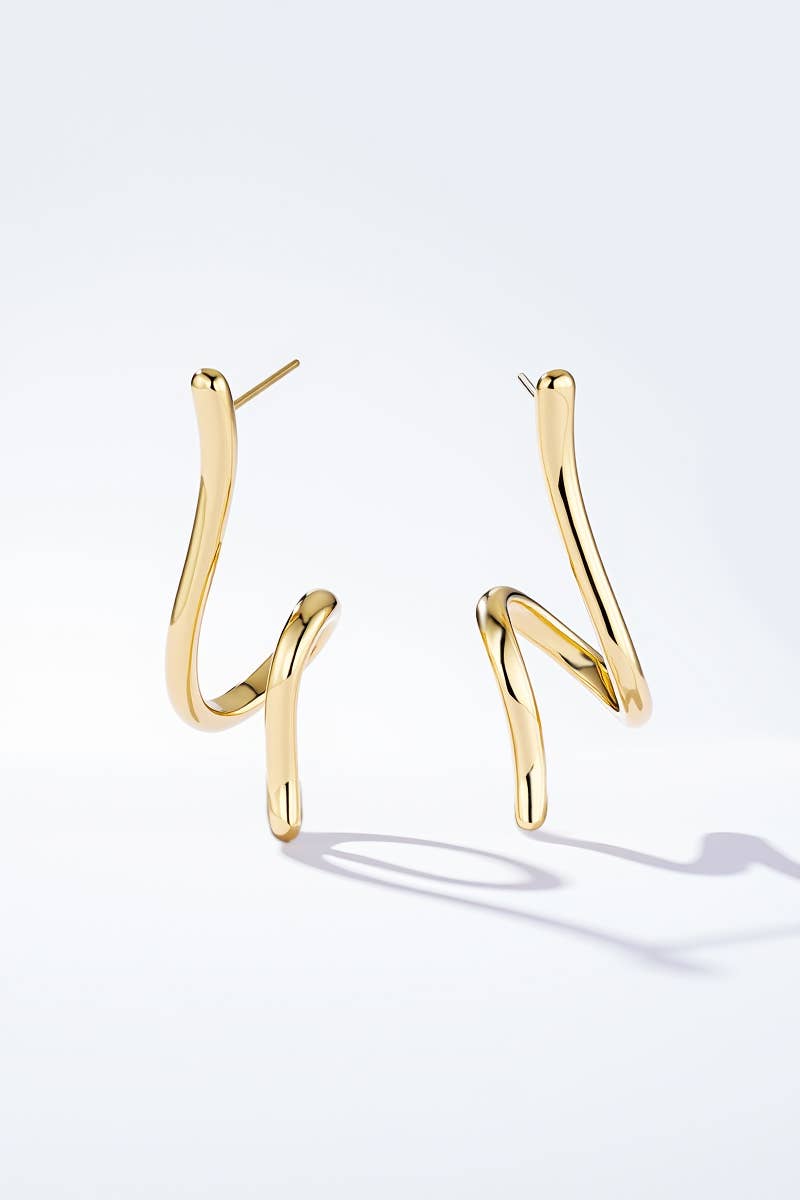 Stainless steel earrings 124AQ564