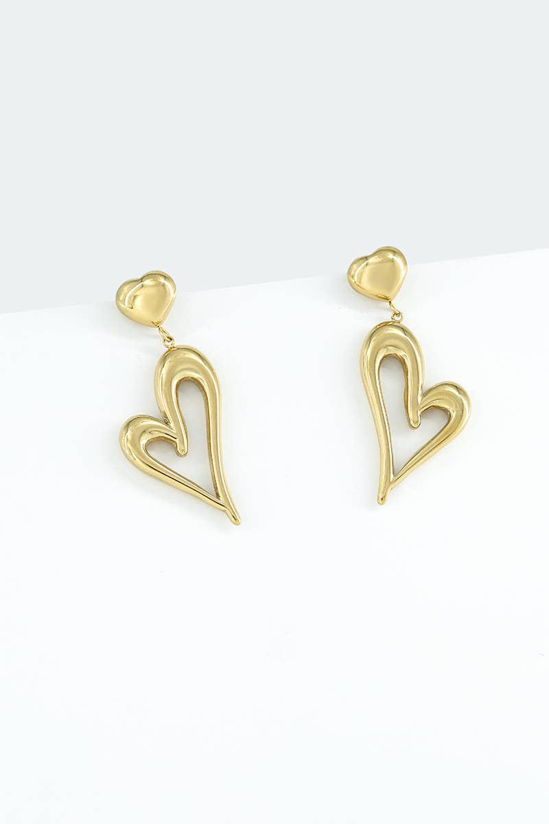 Boucles d'oreilles en acier inoxydable 124DY48