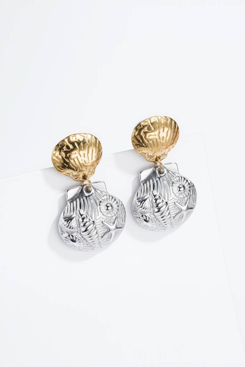 Stainless steel earrings 124AQ436