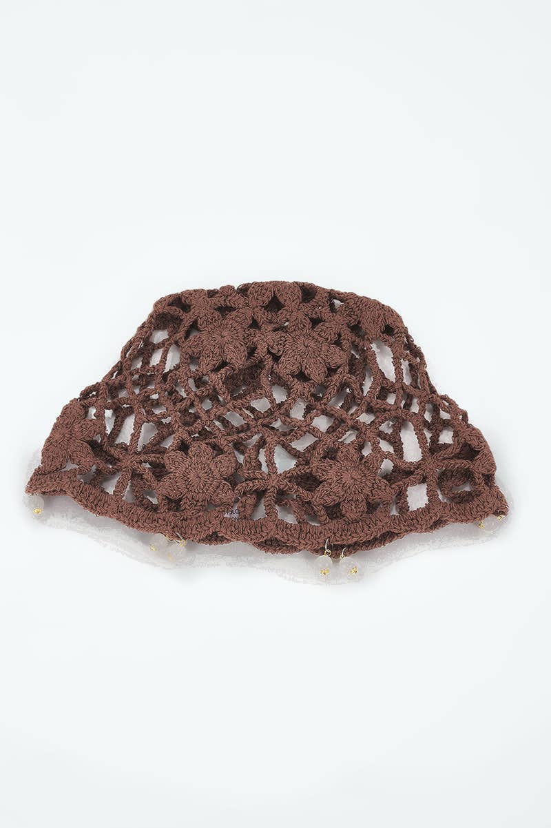 MJ500HS cotton crochet beanie
