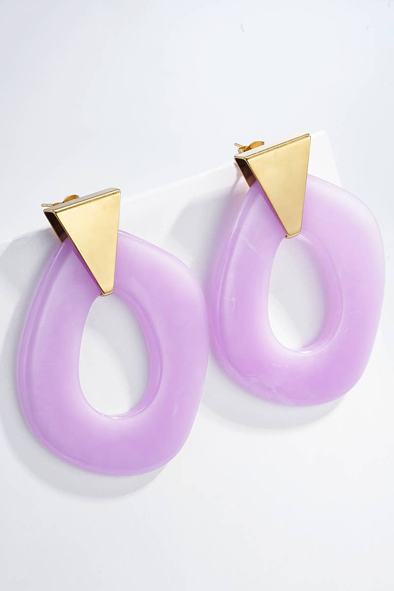 124CP07 stainless steel earrings