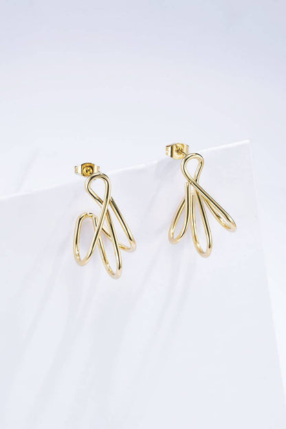 Boucles d'oreilles en acier inoxydable 124RX85