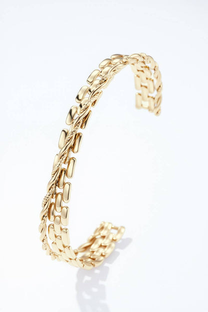Stainless steel bangle bracelet 324RX112