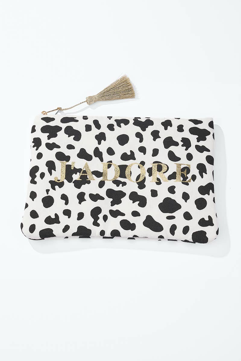 Trousse à maquillage imprimé J'adore 20x15cm CY52
