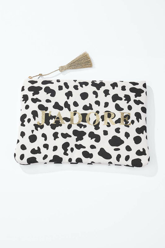 Trousse à maquillage imprimé J'adore 20x15cm CY52