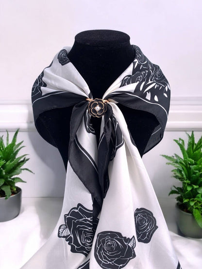 FL04 square satin scarf
