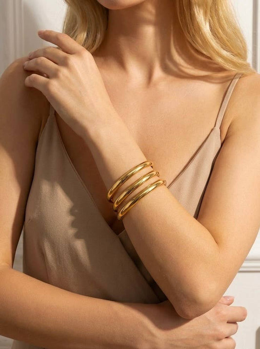 Bracelet jonc en acier inoxydable 324AQ333