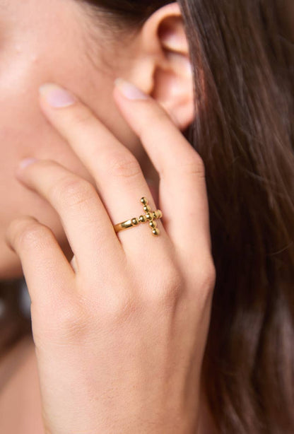 Stainless steel cross ring 424YC53