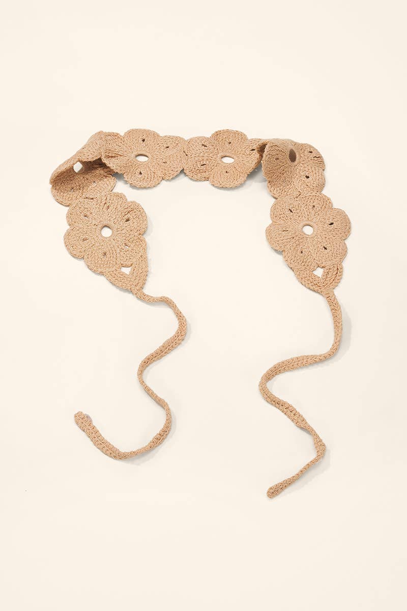 Bandana en crochet fleurs ST357HS