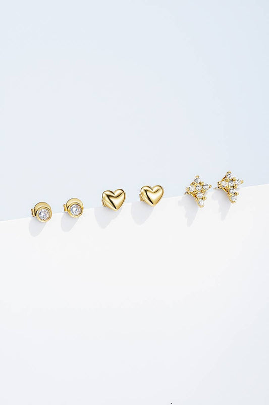 124AQ430 stainless steel earrings