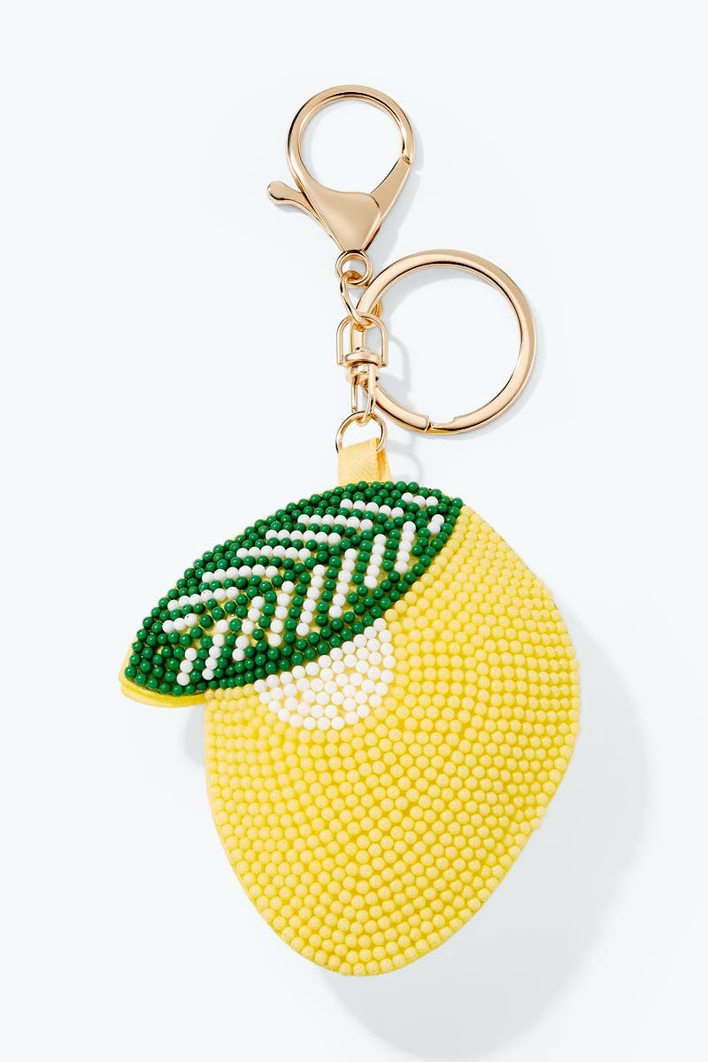 Lemon beaded keychain PC159SY