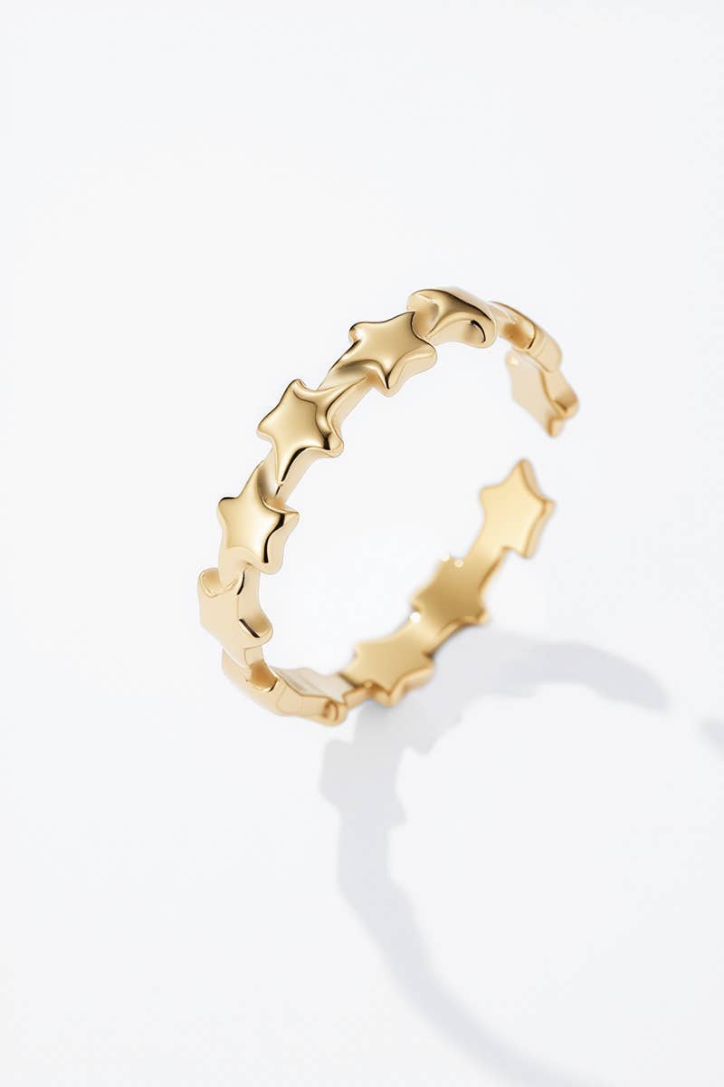 Stainless steel star ring 424CA69