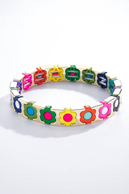 Colorful elastic steel bracelet 324CP07
