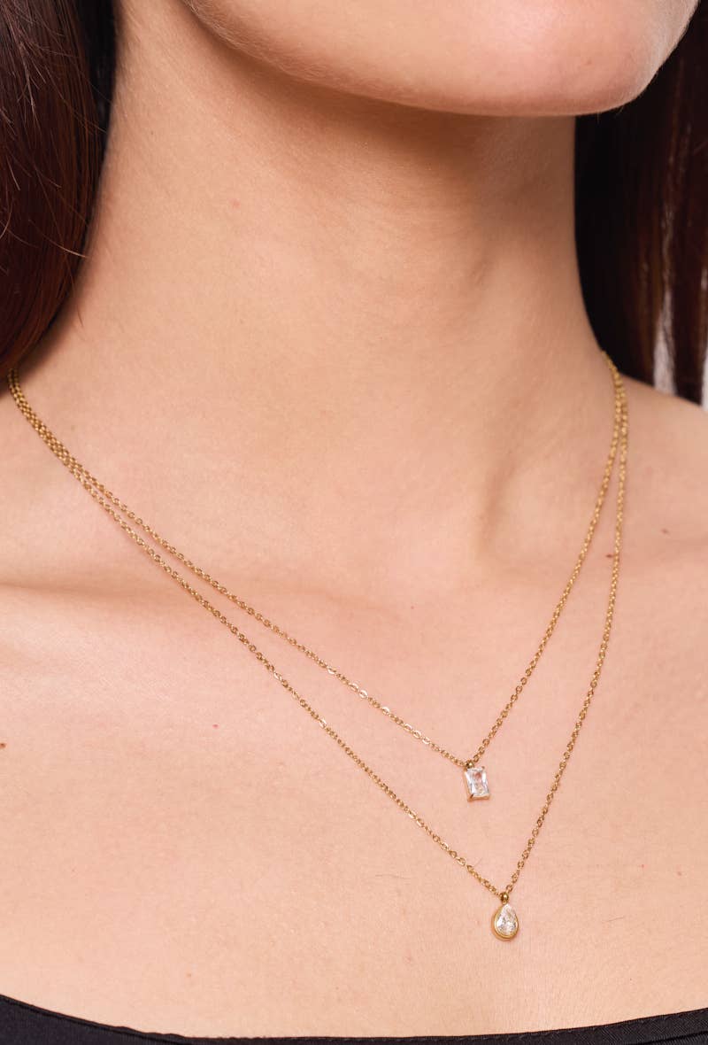 Stainless steel necklace 224AQ138