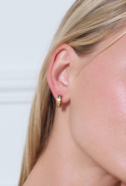 Boucles d'oreilles en acier inoxydable 124AQ249