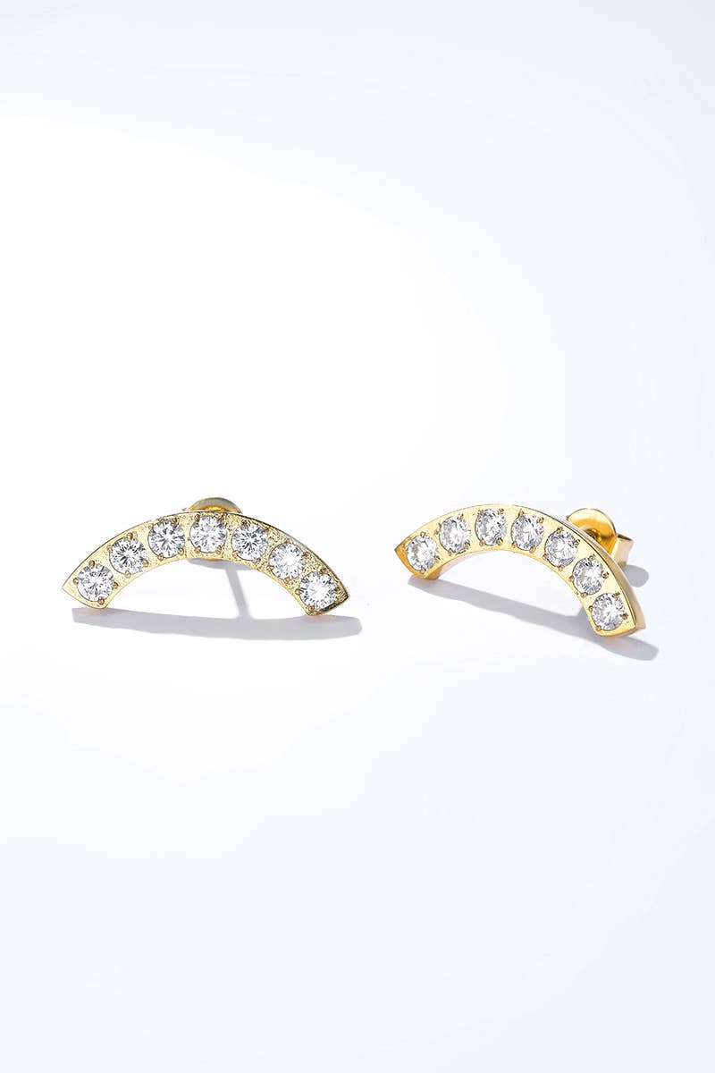 Stainless steel earrings 124AQ347