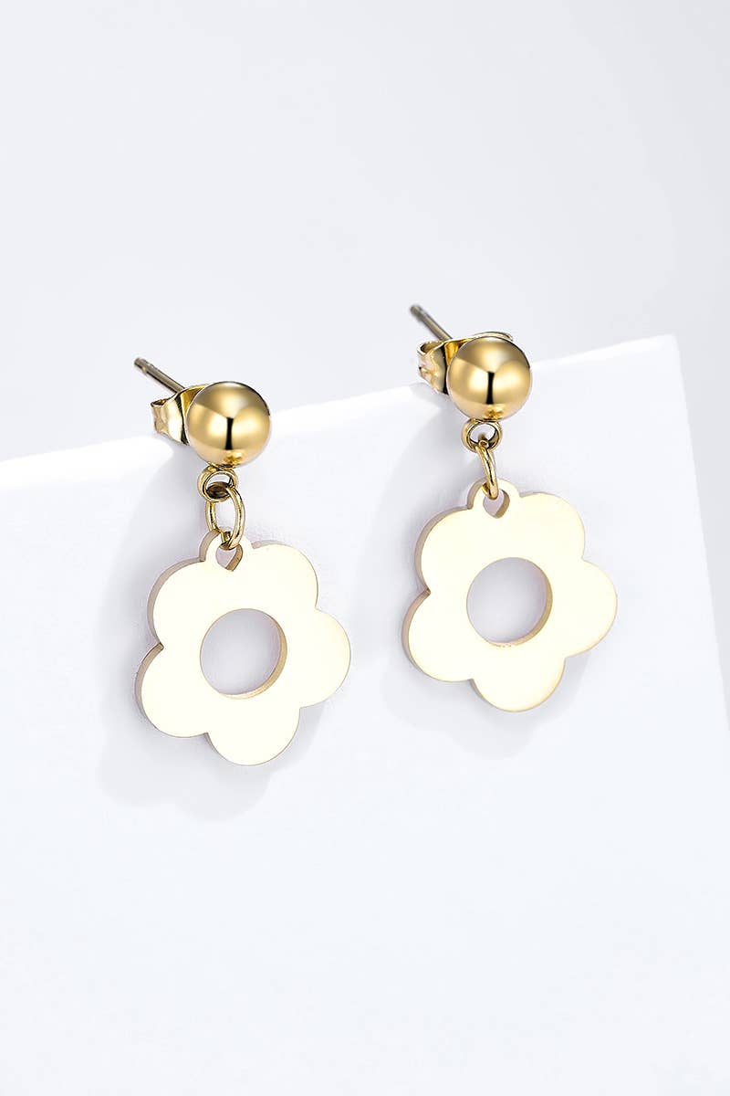 Boucles d'oreilles en acier inoxydable 124AQ371