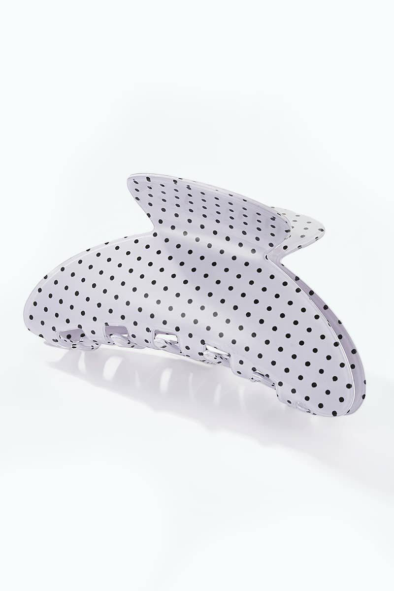 Polka dot hair clip 10.5 cm YH112SS