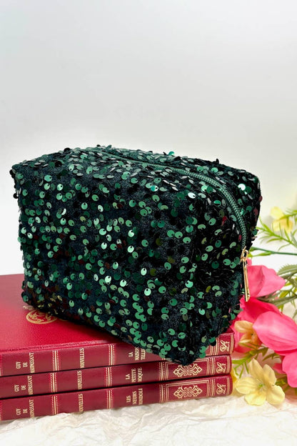 CY45 sequin makeup bag