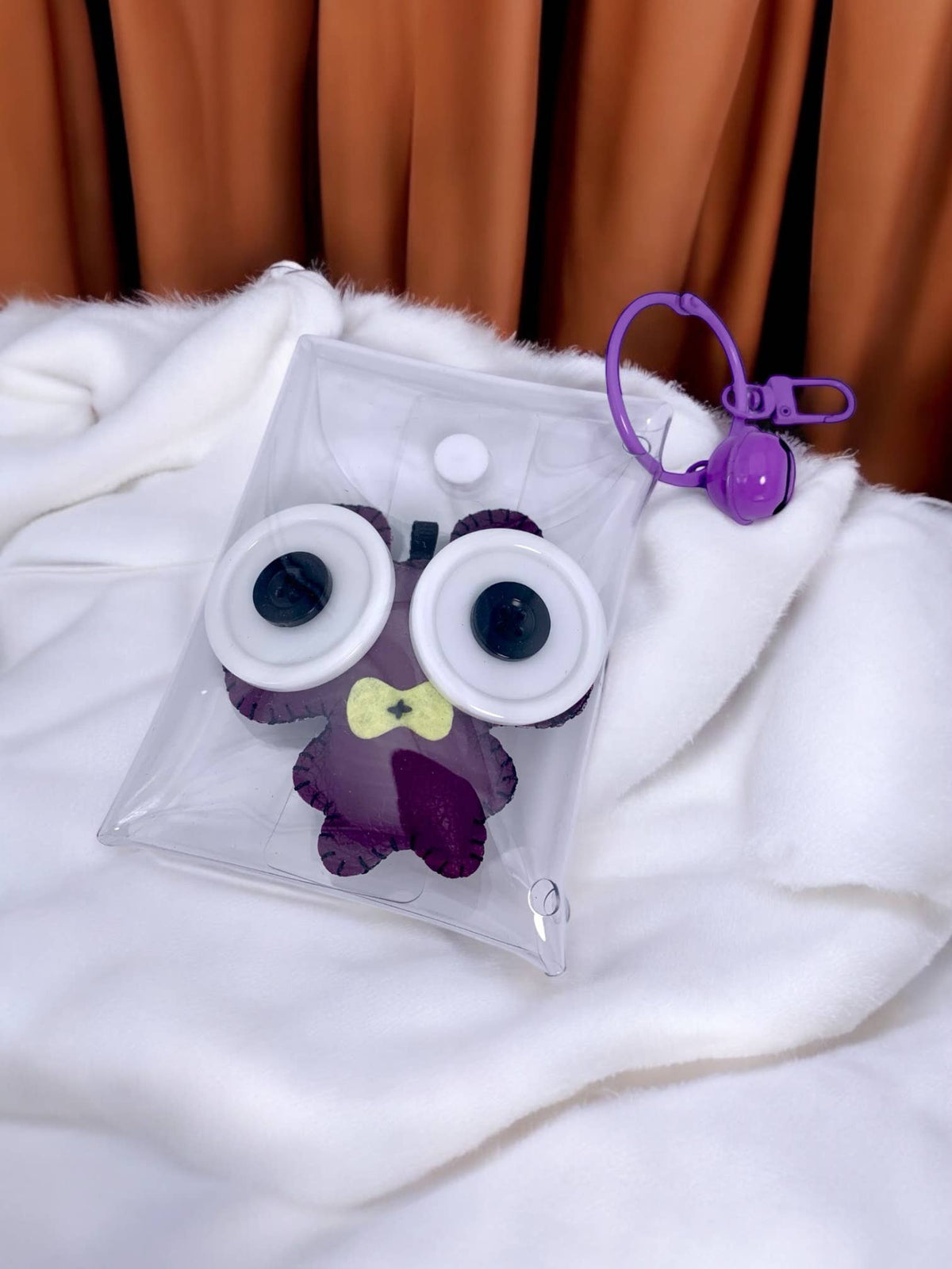 Porte-clé peluche avec clochette JSG07