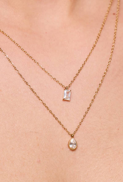 Stainless steel necklace 224AQ138