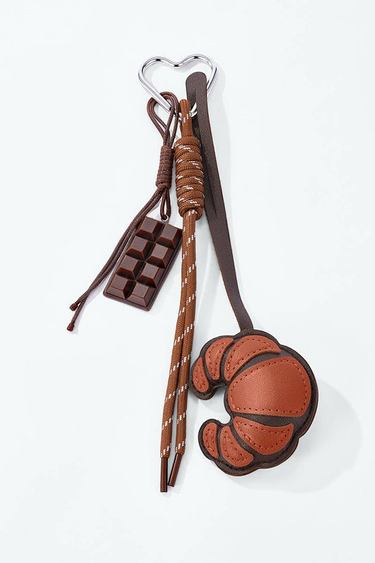 Croissant bag charm PC004MT