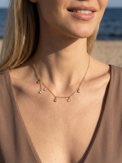 Stainless steel chain necklace 224AQ289