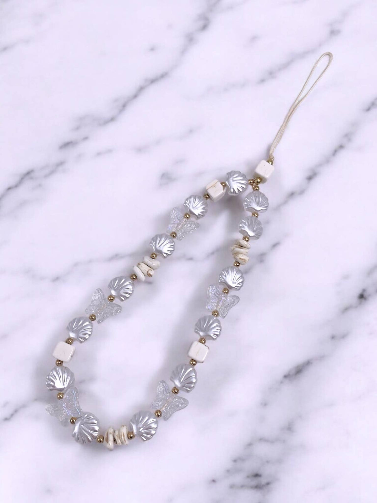 KY14 beaded short phone strap