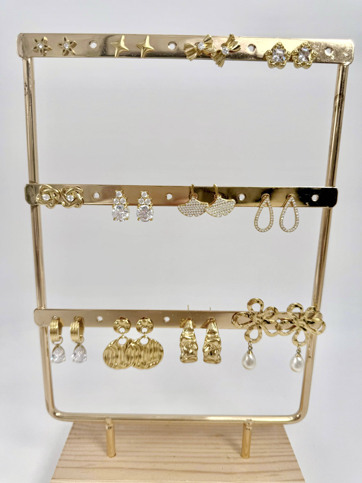 Set of 12 stainless steel earrings SET250