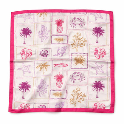 Patterned scarf 65 X 65 CM FL324DF