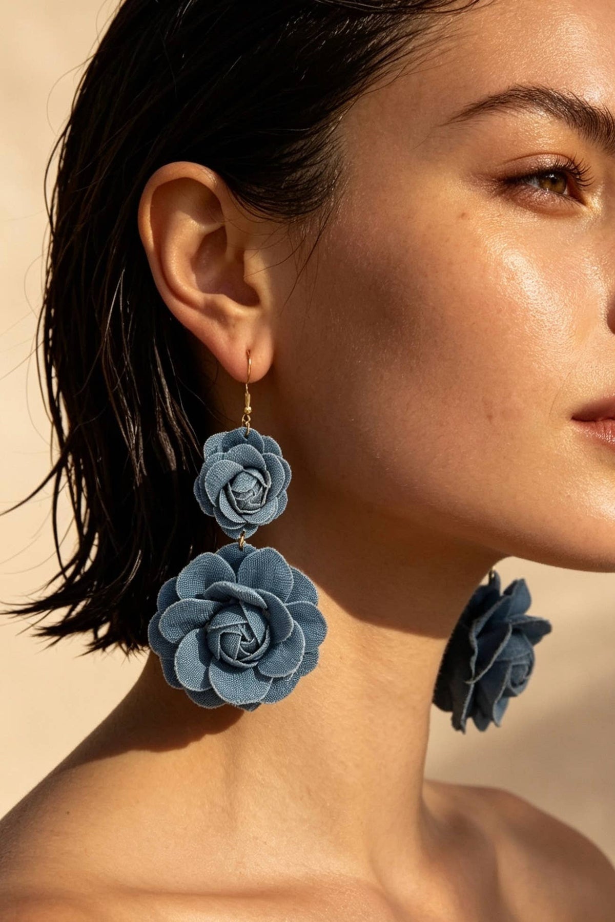 Boucles d'oreilles avec puce en acier inoxydable 124NN16